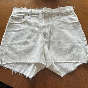 Abercrombie high rise mom shorts